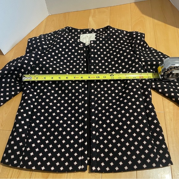 NWT Kate Spade diamond jacquard black open jacket - Picture 12 of 12